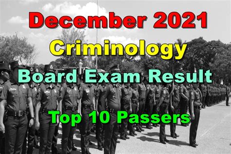 2021 criminology board exam result|TOP 10 PASSERS: December 2021 Criminology .